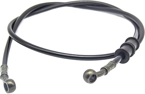 Línea de freno de motocicleta, manguera de freno de acero inoxidable, embrague de freno de acero trenzado para motocicleta, paquete de 1, línea de
