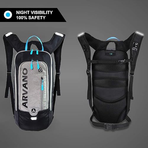 Miniatura 9 de Arvano Mochila de bicicleta pequeña de ciclismo de montaña ligera de 6 litros - MTB ciclismo, senderismo, esquí, bicicleta de nieve, snowboard
