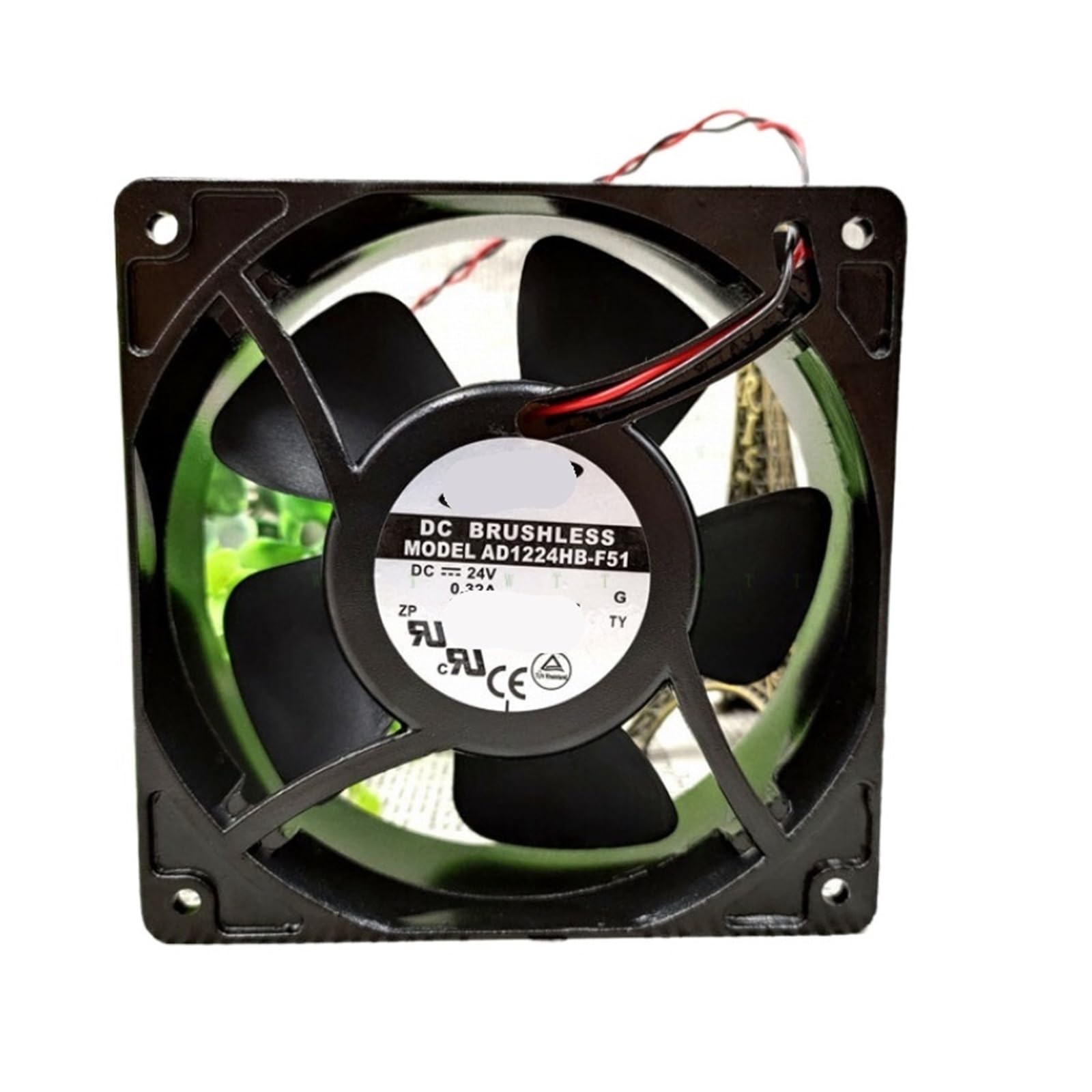 FCARUMIQP AD1224HB-F51 12038 24V 0.32A 12CM Server Fan