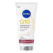 NIVEA Q10 Rassodante + Anti-Rughe Crema Collo e Dècolletè 200 ml, Crema rassodante corpo con Q10 Puro e Creatina, Body lotion idratante e tonificante per zone delicate e pelle matura
