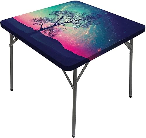 Miniatura 8 de Manteles de galaxia, uno de los juegos abandonados de la película Túnez, funda elástica para mesa del desierto, se adapta a mesas de 40 x 40