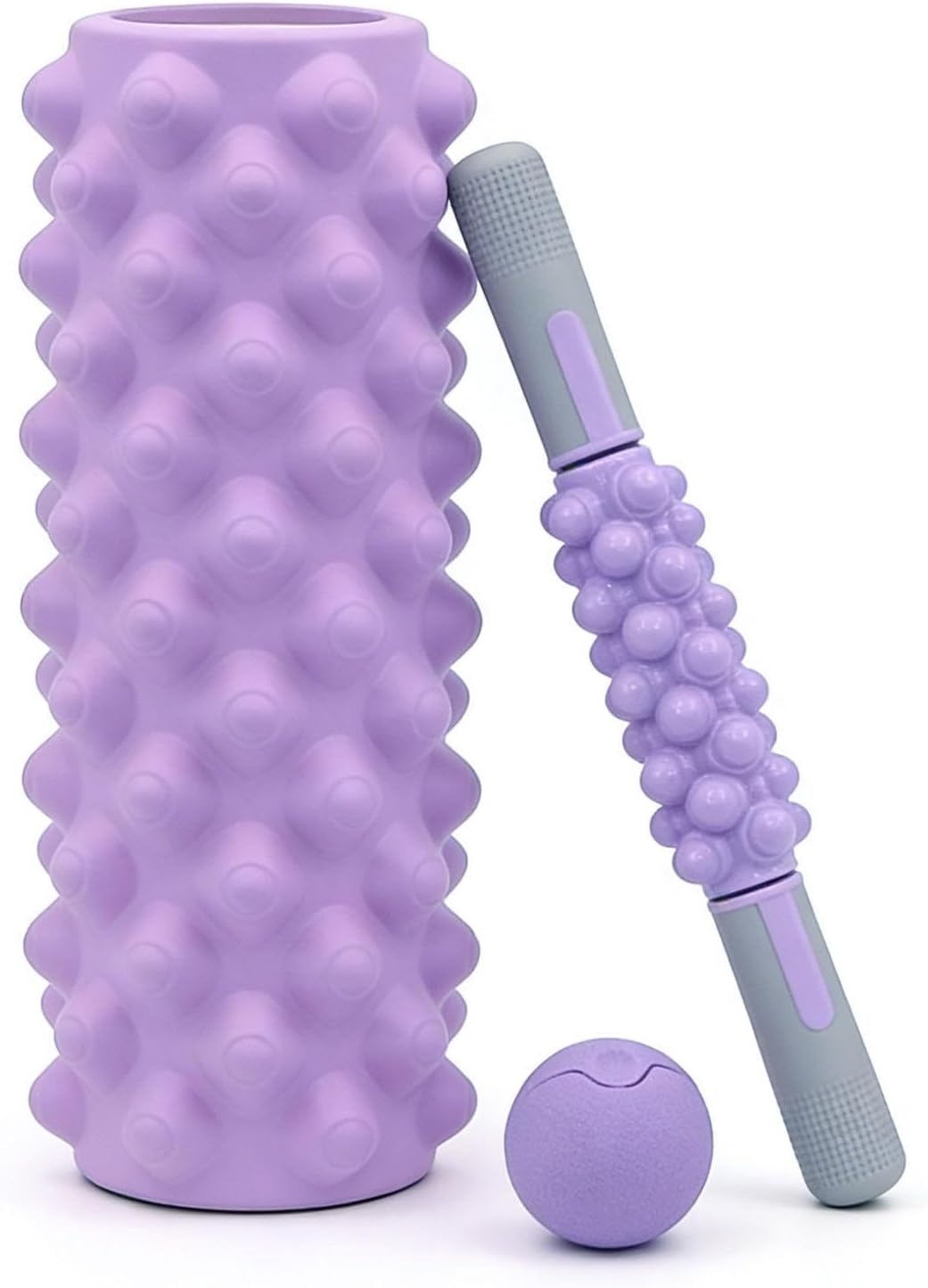 Foam Roller Set | Post-Workout Recovery Boost – Foam Rollers for Muscle Massaging,for Strength Training Yoga Pilates Home Gym Travel Dorm Apartment Equipment