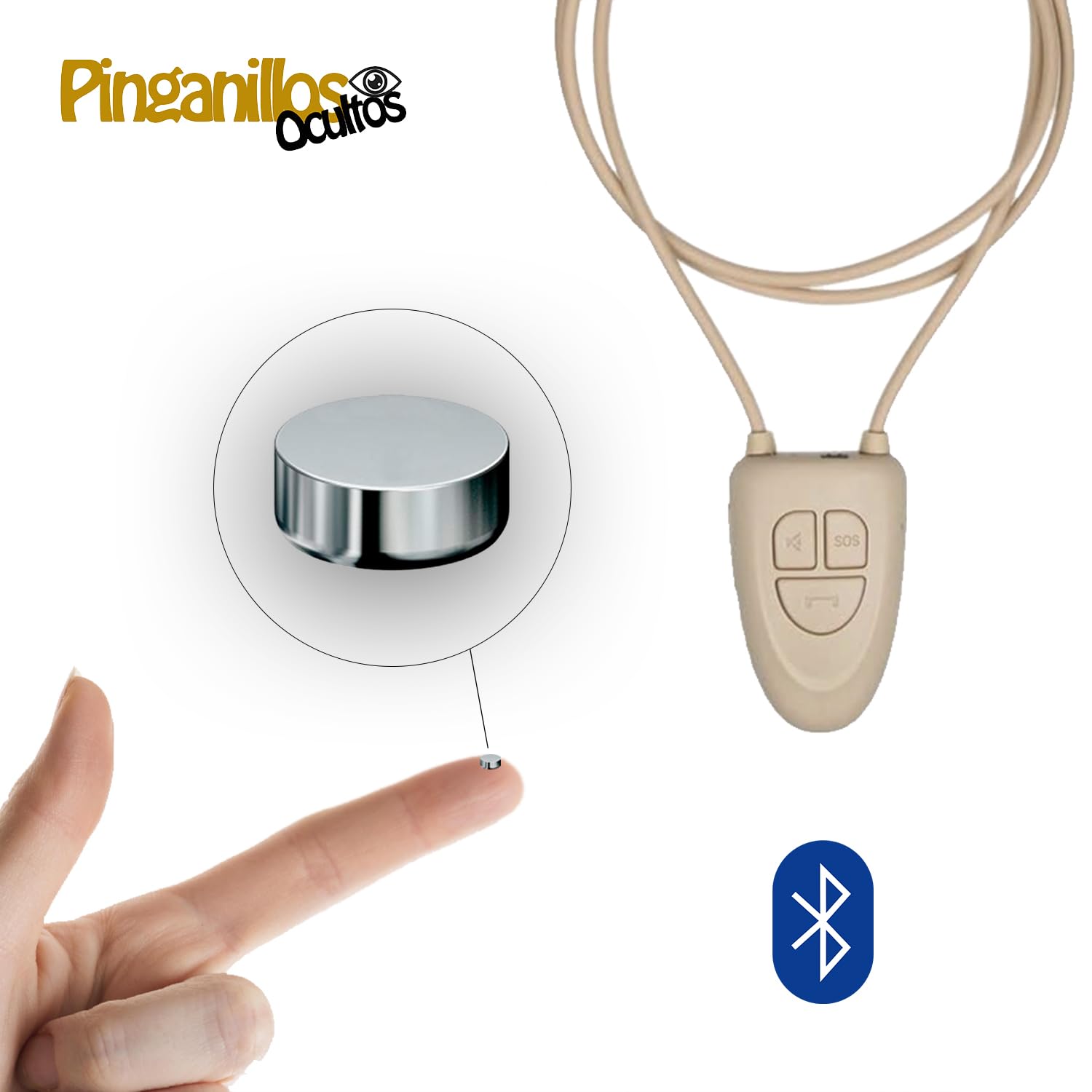 Auricular Invisible Micspy + Micrófono espía Mini gsm sin Cables