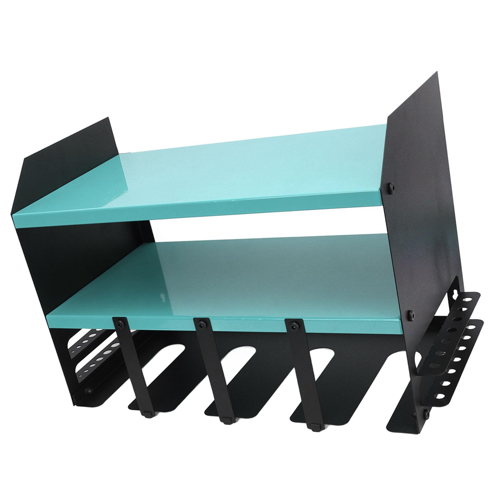 Yctze Strumento di Alimentazione a 4 Slot Compatto, Portaoggetto di Ferro Montato a Parete per Esercitazioni, Cacciaviti e Accessori-per Officina e Garage (BLUE)