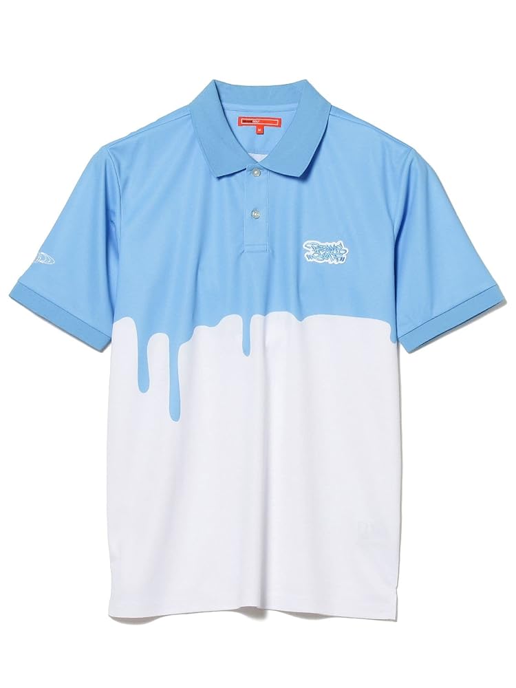 BEAMSGOLF Lifetick ドリップデザイン ポロシャツ