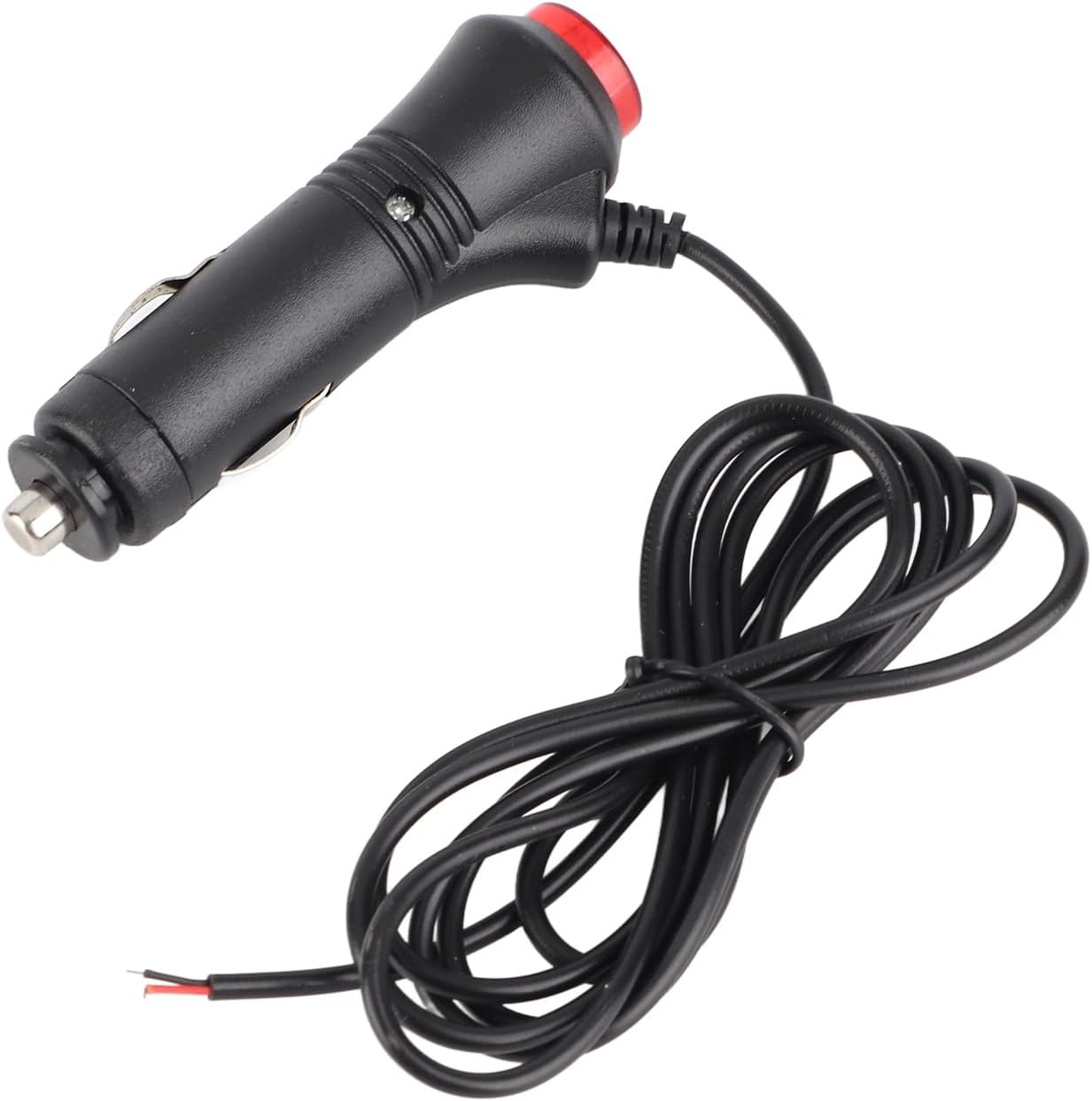 Car Cigarette Lighter Socket, 1.5M Car Cigarette Lighter Plug Adapter with On/Off Switch, 12V/24V Power Socket with Fuse Protection and LED Indicator for Car Accessories