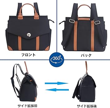 Amazon.co.jp: [OPOALO] 4way リュック レディース 大容量 15.6インチ