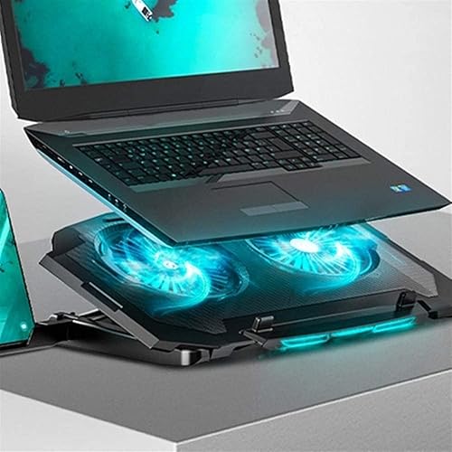 Miniatura 3 de Ventiladores de almohadilla de enfriamiento para portátil,El ventilador de enfriamiento de acción rápida más potente,Ventilador silencioso de base