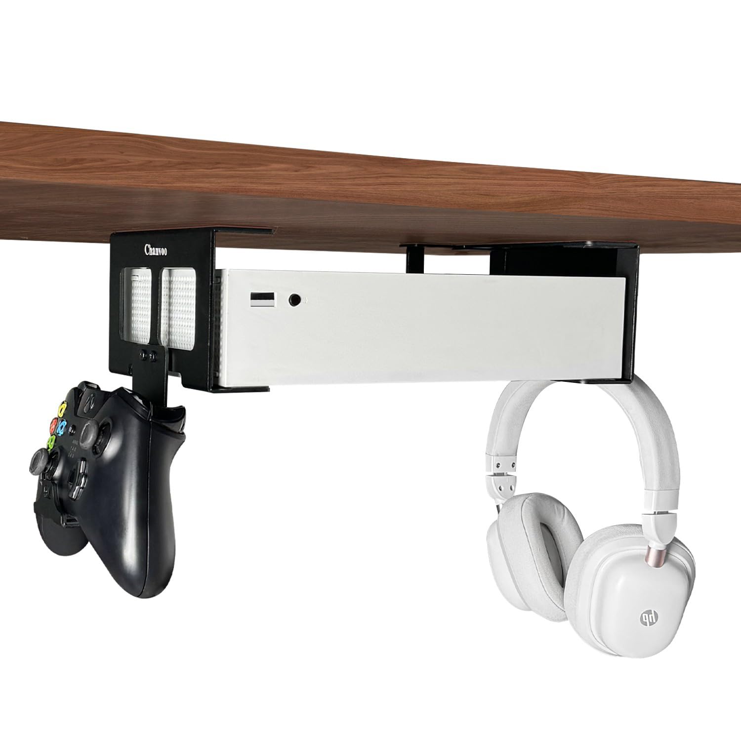 Aluminum Under Desk Mount Compatible with Xbox Series S Xbox One S X Xbox 360 Securing Under Desk