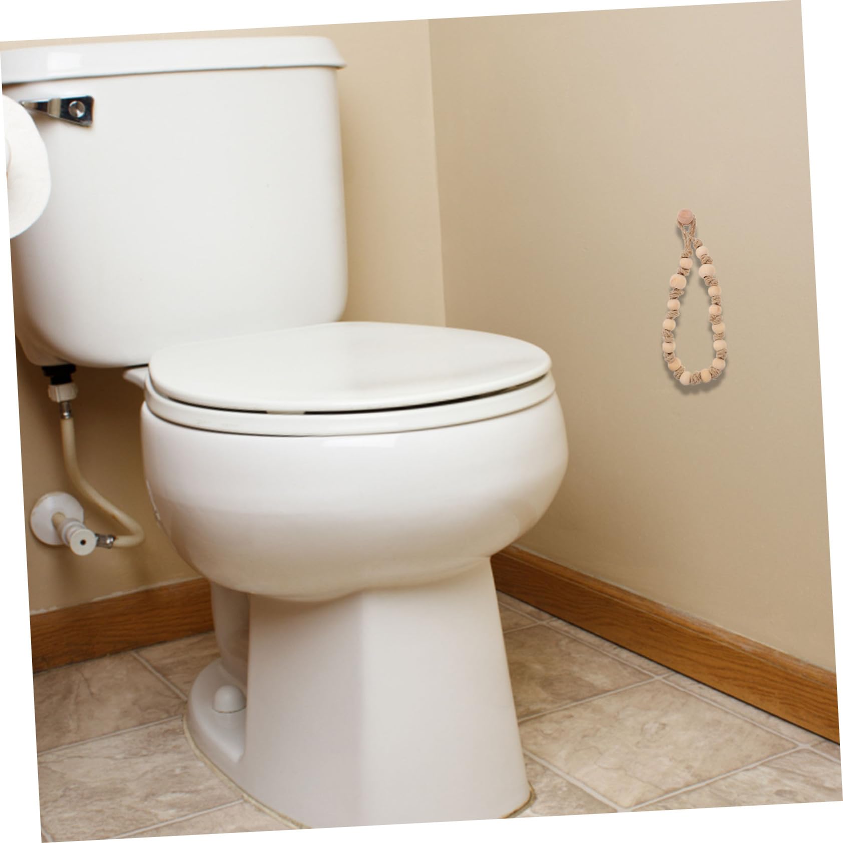 HOMSFOU 4stücke Wandhängende Gewebehalter Aus Baumwollseil Und Jute Dekorative Serviettenhalter Für Badezimmer Wohnräume Praktische Aufbewahrungslösung Für Toilettenpapier