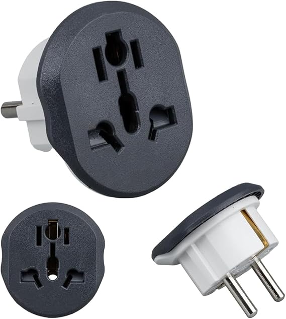 2 ADET Evrensel Uluslararası Priz Fiş Adaptör Çevirici 16A 250V Seyahat fişi Dönüştürücü Adaptörü, 200'den fazla ülkede ABD/Avustralya/UK, CE sertifikalı