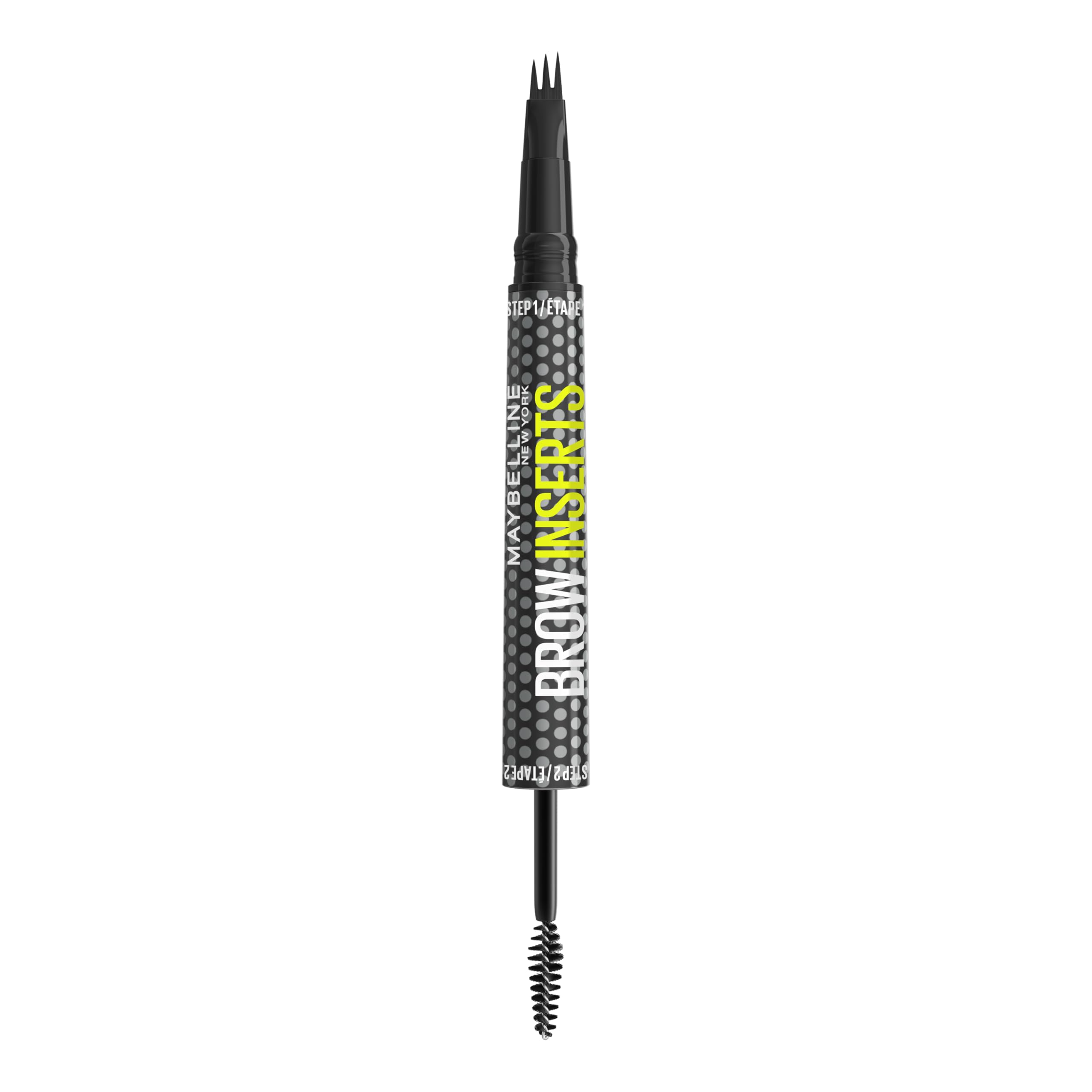 Photo 1 of Maybelline Brow Inserts Eyebrow Pen, Micro Needle Shaped 2-In-1 Dual-Ended Brow Makeup Pen and Gel, Water-Resistant, Smudge Proof for Up to 36-HR Wear, Soft Brown