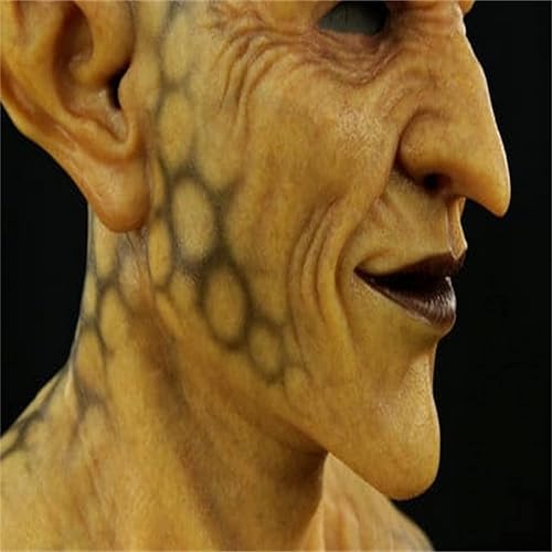 Miniatura 4 de Máscara de Halloween aterradora, máscara espeluznante súper suave, disfraz de demonio malvado, vestido elegante para fiesta de disfraces de Halloween