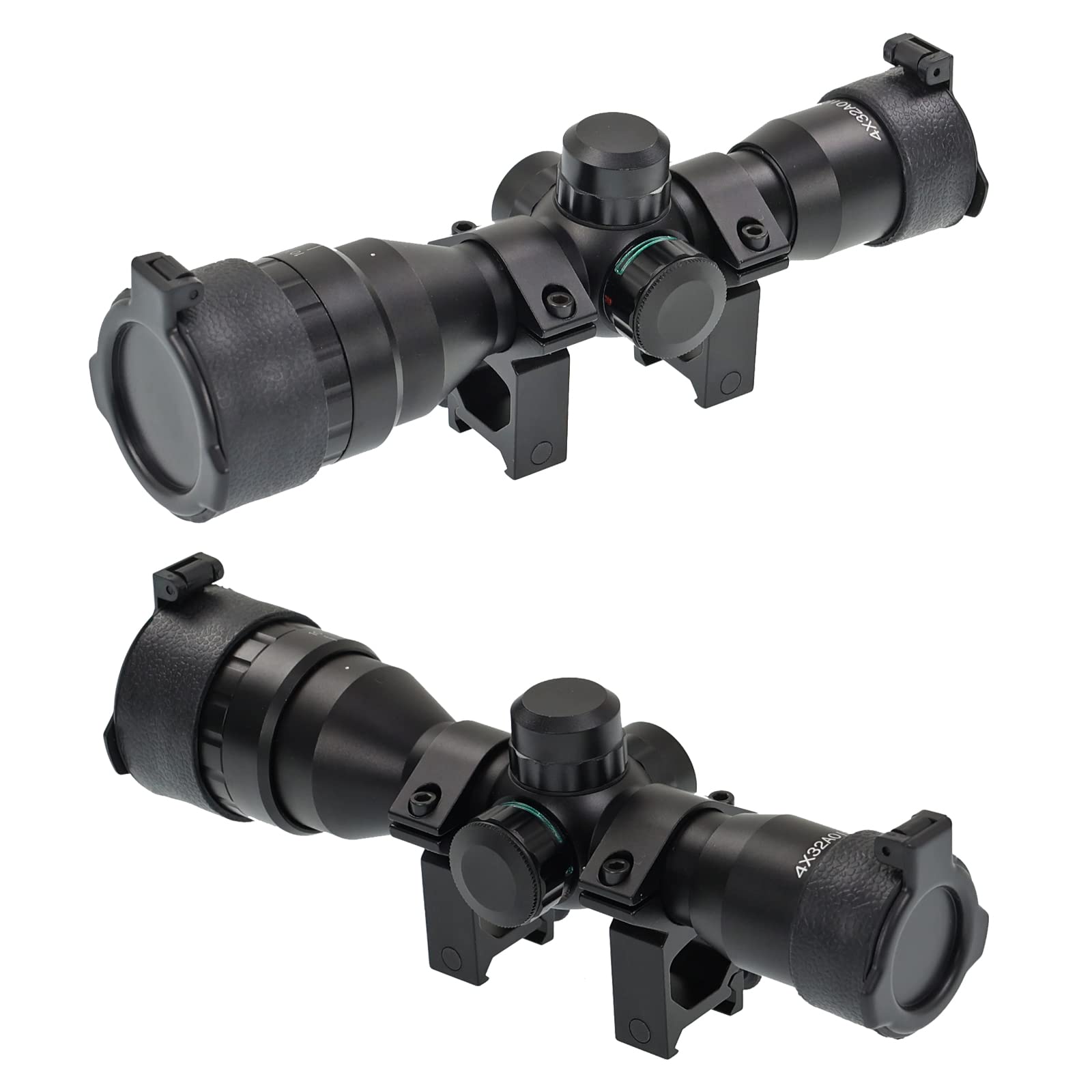 X-Bow FMA 4x32 AOIR - Zielfernrohr; auch Weite Distanzen erreichen - das Visier ist Wasser-, Nebel- und prellschlagfest, Scope für Luftgewehr und Armbrust