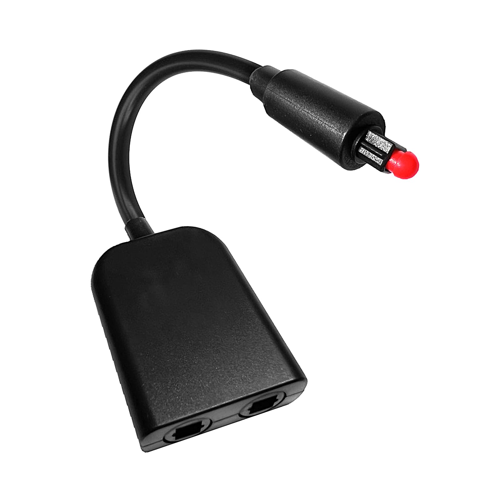 XMUXI Digital Optical Splitter 1 in 2 Out Toslink Splitter Adapter, Support LPCM2.0, Dolby Digital, DTS 5.1 for Home Theatre,DVD Player, TV