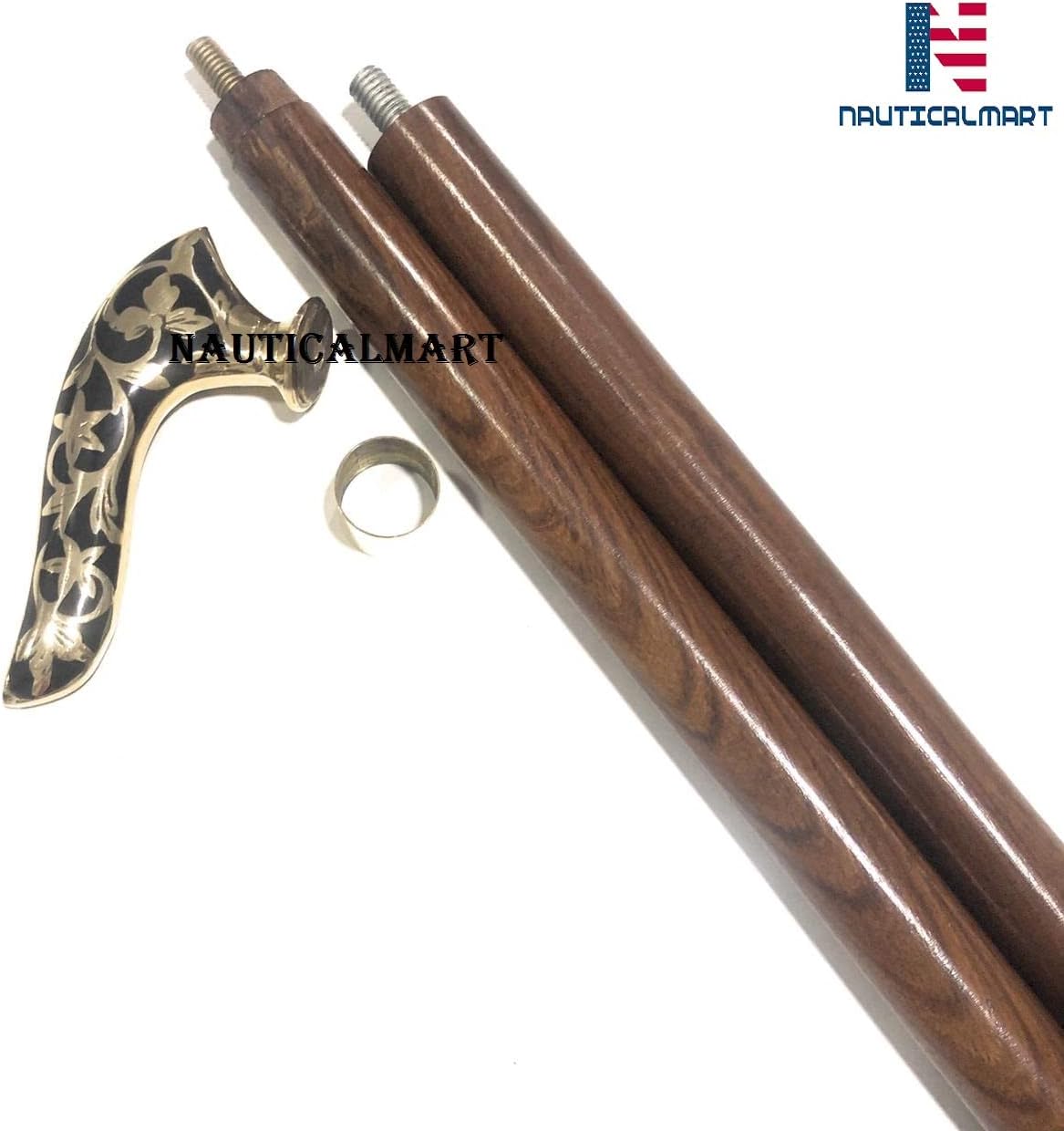 Designer Handmade Victorian Men Women Walking Cane-Brass-Walking Stick-Wooden Wands-Walking Cane Gift