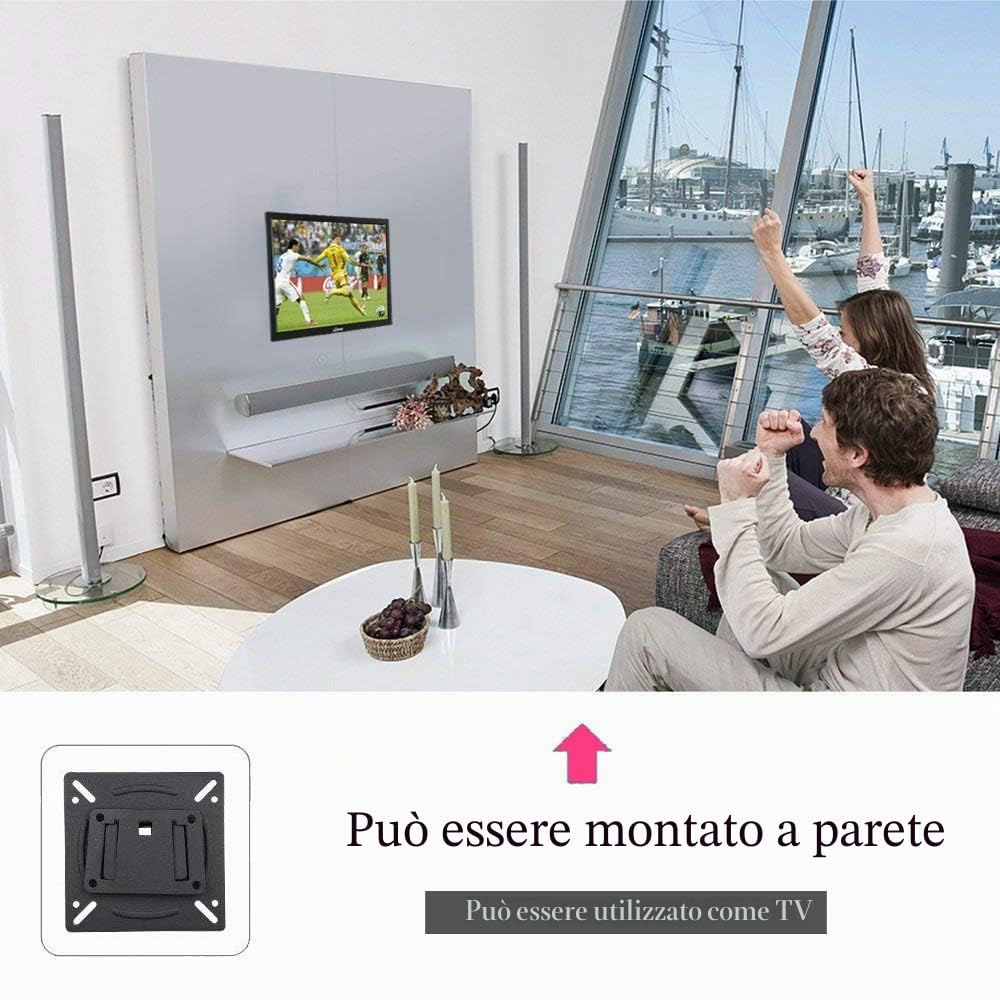 Monitor da 14 pollici Schermo della telecamera di sicurezza Schermo multifunzione HDMI AV BNC Ingresso VGA Interfaccia USB Monitor per computer Risoluzione 1024x768 Altoparlanti integrati