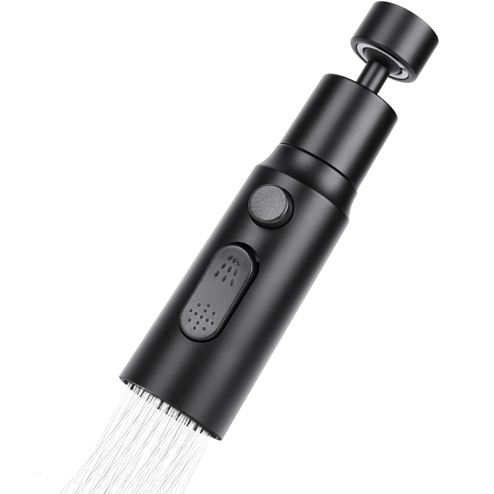 OSDUE Nakładka na kran, 3 tryby pracy, perlator powietrza, obracany o 360°, wielofunkcyjny oszczędzający wodę z 2 adapterami (M22 i M24), oszczędzacz wody do kranu prysznicowego, kuchni i łazienki