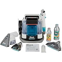 Shark StainStriker Pulitore Tappezzeria e Smacchiatore, 5 Accessori, Animali Domestici, Fessure e Tubo Flessibile, 2 Detergenti, Rimuove le Macchie, Odore e Sporco, Leggero, Portatile, 450W PX200EUT.