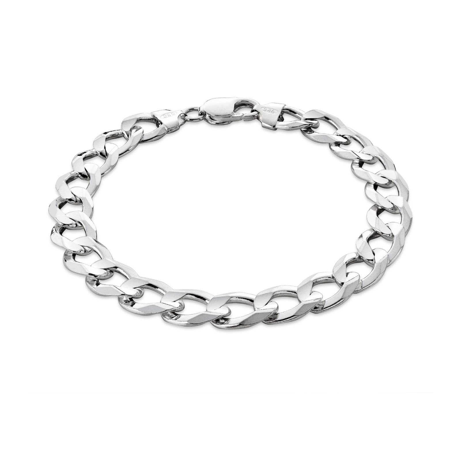 STERLL Pulsera de plata maciza 925 para hombre, ideal como regalo para marido o amigo, con caja de regalo
