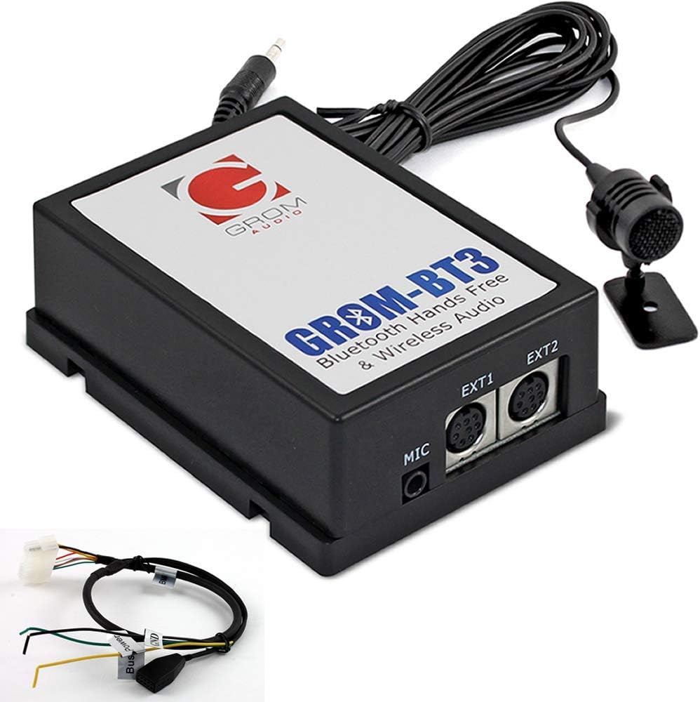 GROM Audio BT3 Integrated Bluetooth Car Kit compatible with BMW & Mini - 3 5 7 SERIES, X3 X5 M3 M5 Z3 Z4 MINI COOPER Business Professional (back of radio fitment)
