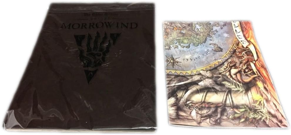 Elder Scrolls Morrowind Collectors Edition Naryu's Journal Art Book & Map