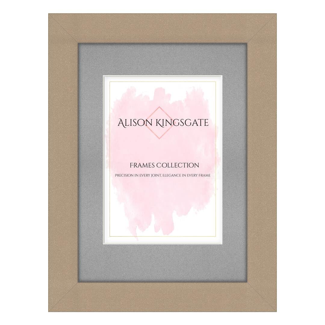 Alison Kingsgate A3 Rose Gold Picture Frame with Mount for A4 Photos