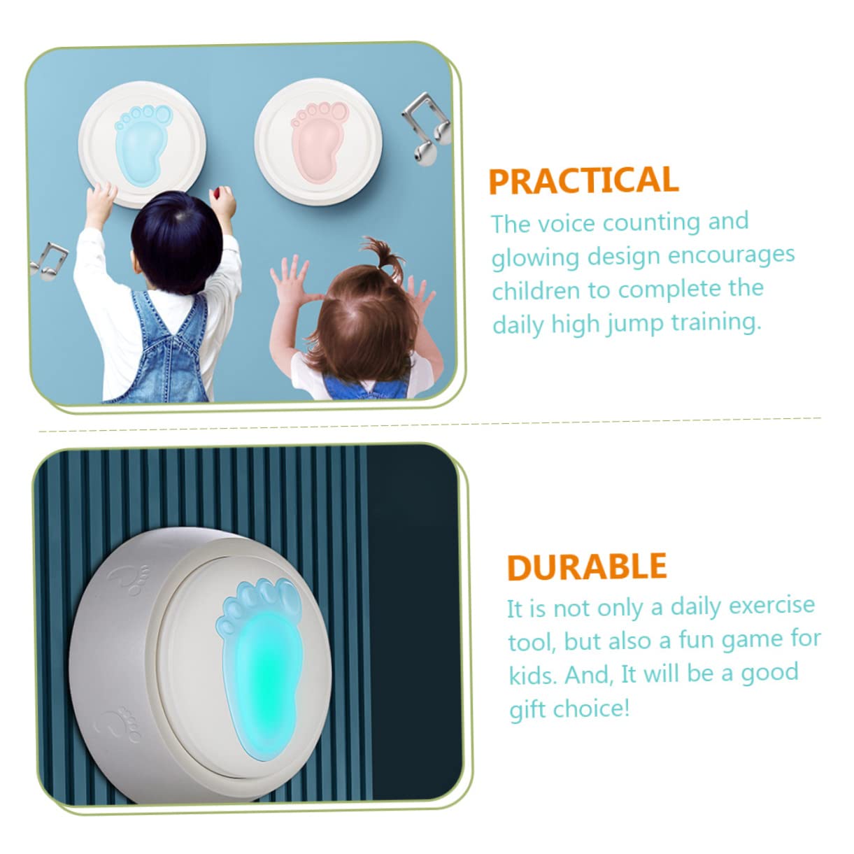 SUPVOX Kids Vertical Jump Trainer Touch High Jump Counter Kids Exercise Training Tool Plastic Material