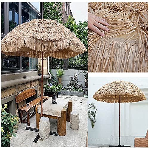 Parasol de palma natural de 3.0M ideal para crear sombra en la terraza 2