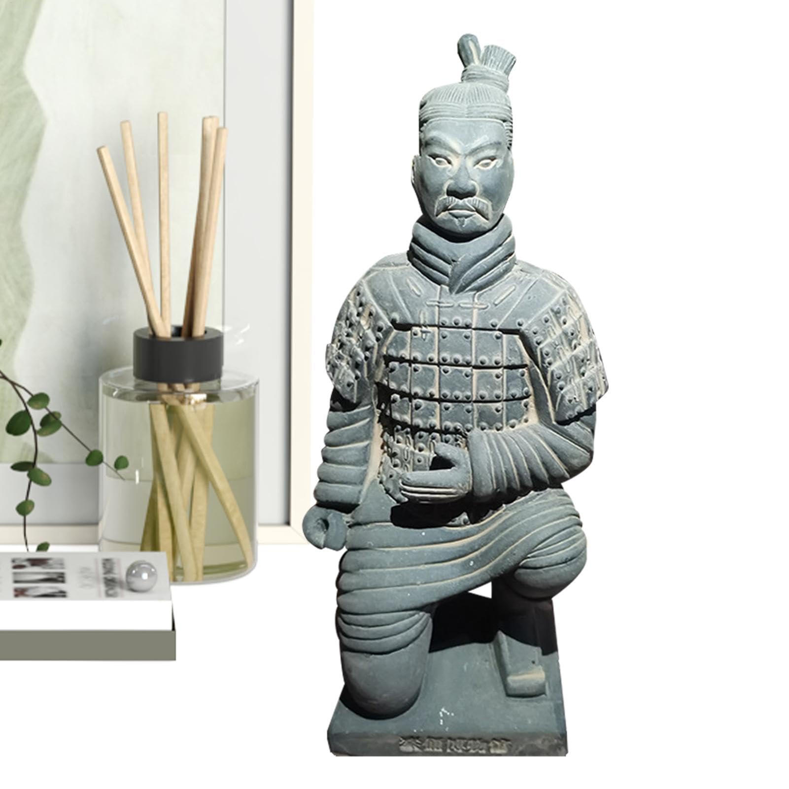 Terracotta Figurine - Chinese Armies Soldier Sculpture, Qin Dynasty Statue | Terracotta General Replicas Historical Clay Figurine, Collectors Handmade Terracotta Armies Display