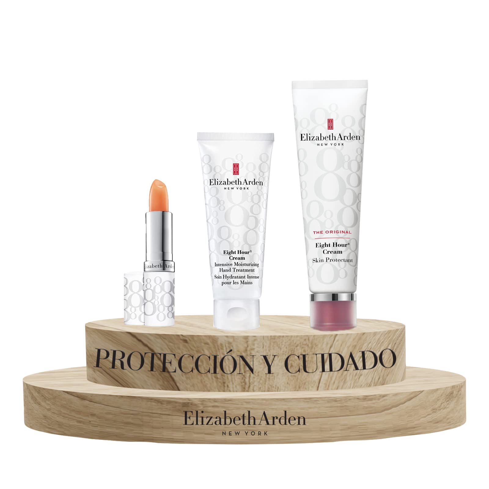 Elizabeth Arden Eight Hour Crema protectora para la piel + Cream Lip Protectant Stick + Crema de manos Hidratación Intensiva