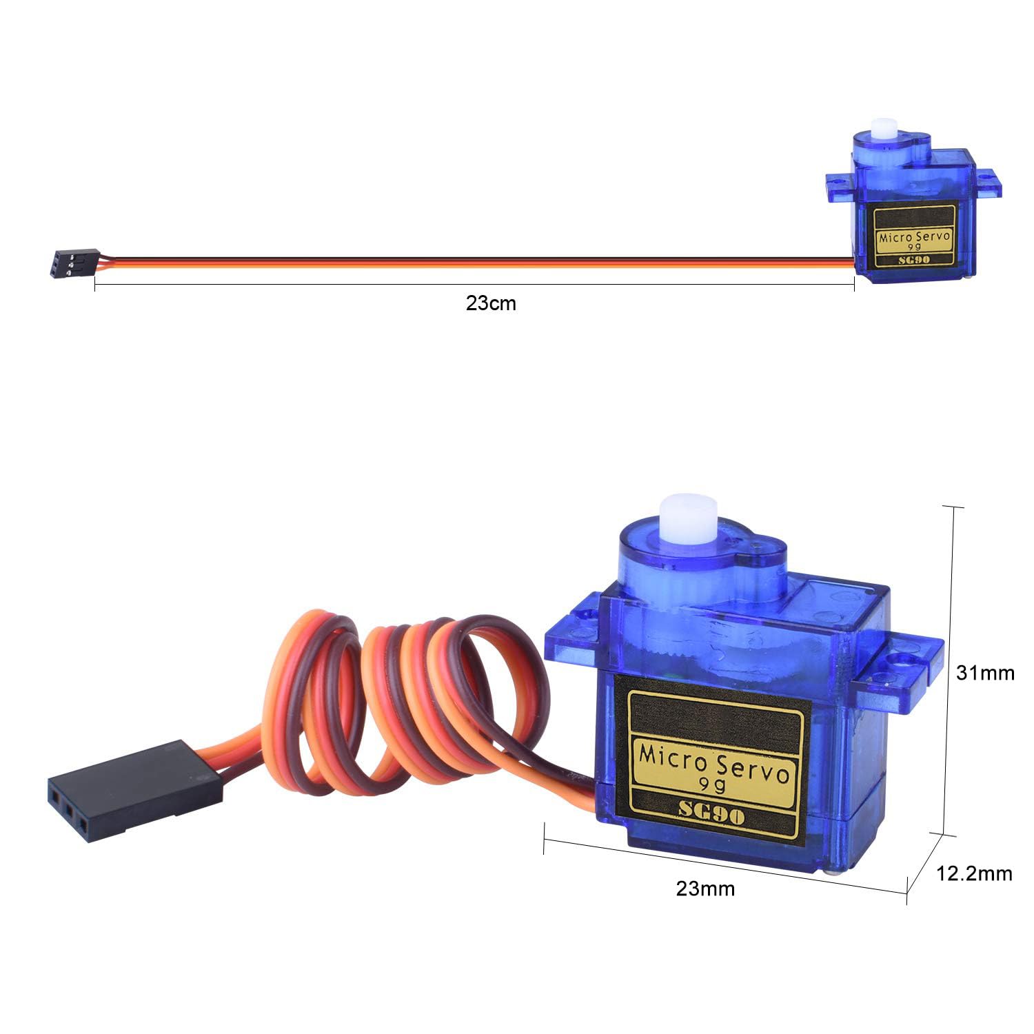 Mini SG-90 Gear 9g Micro Servo Pour RC Avion Hélicoptère Voiture Bateau Robot Vis 94180538