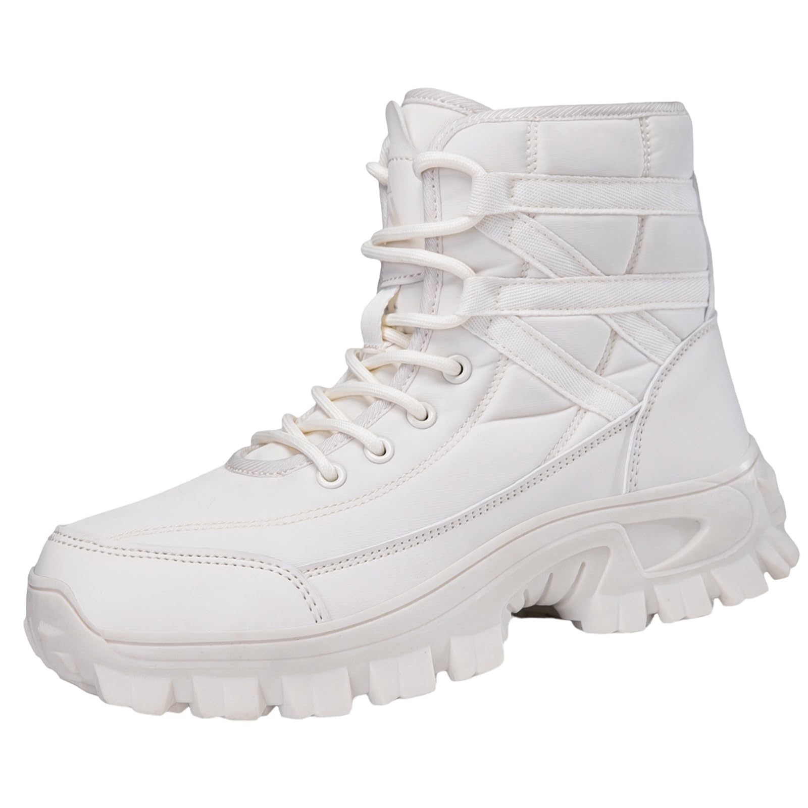 CUTEHEELS Damskie buty zimowe typu sneaker, z podszewką z antypoślizgową podeszwą TPR, zapewnia gładkie drogi i codzienny komfort