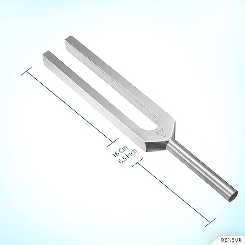 Miniatura 4 de DEXSUR Instrumento profesional sensorial de aleación de aluminio de grado médico para reparación del ADN, diapasones de afinación, tenedor de