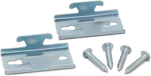 Fantasia - Soporte de repuesto para barras de cortina dobles Fantasia, color metálico, 2 soportes y accesorios incluidos