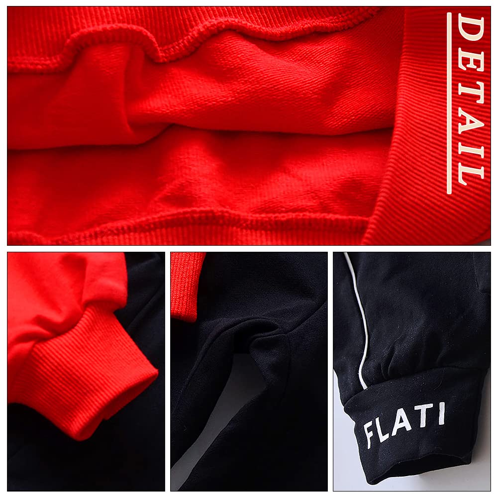 Chandal Niña Sudadera Capucha Manga Larga Bordada Letras + Pantalones Jogging Conjunto 2 Piezas Ropa Deportiva Transpirable Primavera Otoño para Edad 6-15 Años