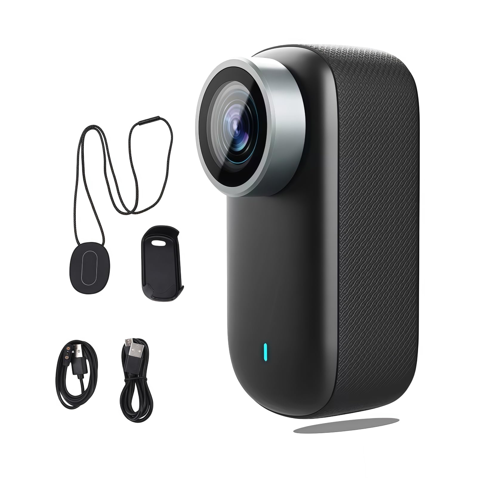Sxhlseller Mini -Body Camera 4K, Kamera Akcji HD z DźWiękiem i Wideo, Magnetyczna Noszona Kamera do Ciała Połączenie Wi -Fi i Fotografia Szerokiego Kąta do Podróży Rowerowych