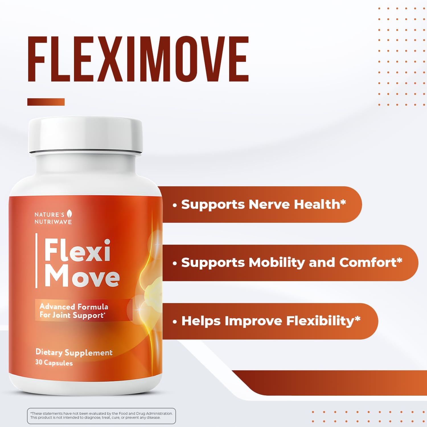 Flexi Move – FlexiMove Daily Botanical Supplement with Turmeric & Black Pepper Extract – High Absorption, Clean, Stimulant-Free Formula – Non-GMO, Made in USA, 30 Capsules, 1 Month Supply