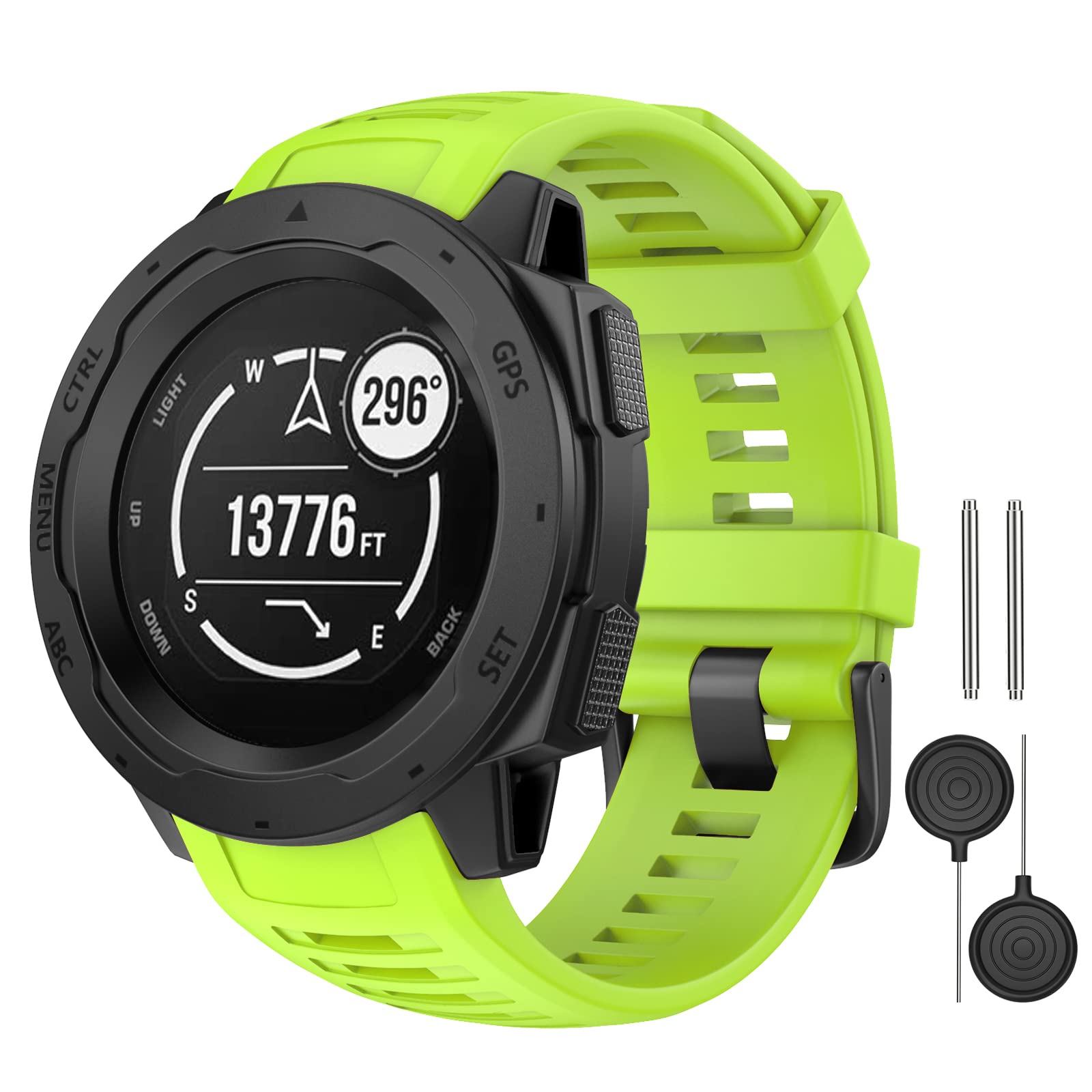 MYSNBKN 26mm Uhrenarmband Für Garmin Instinct 3 AMOLED 50mm - Silikon