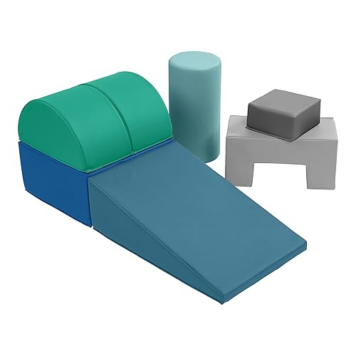 ECR4Kids SoftZone - Juego de juego para gatear y escalar, bloques de construcción, contemporáneo, 6 piezas