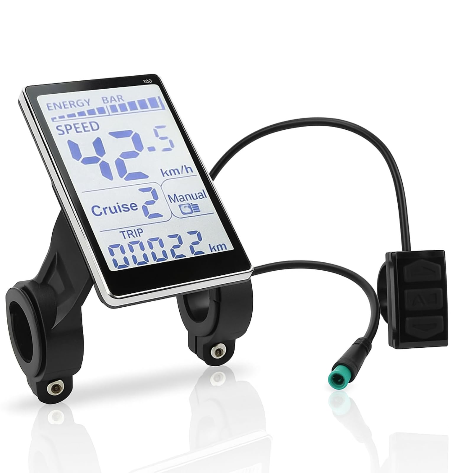 Compteur D'affichage LCD, 5 Broches 24 V 36 V 48 V 60 V Universel E Scooter M5 écran LCD de Remplacement Compteur D'affichage de Scooter électrique adapté pour Vélos