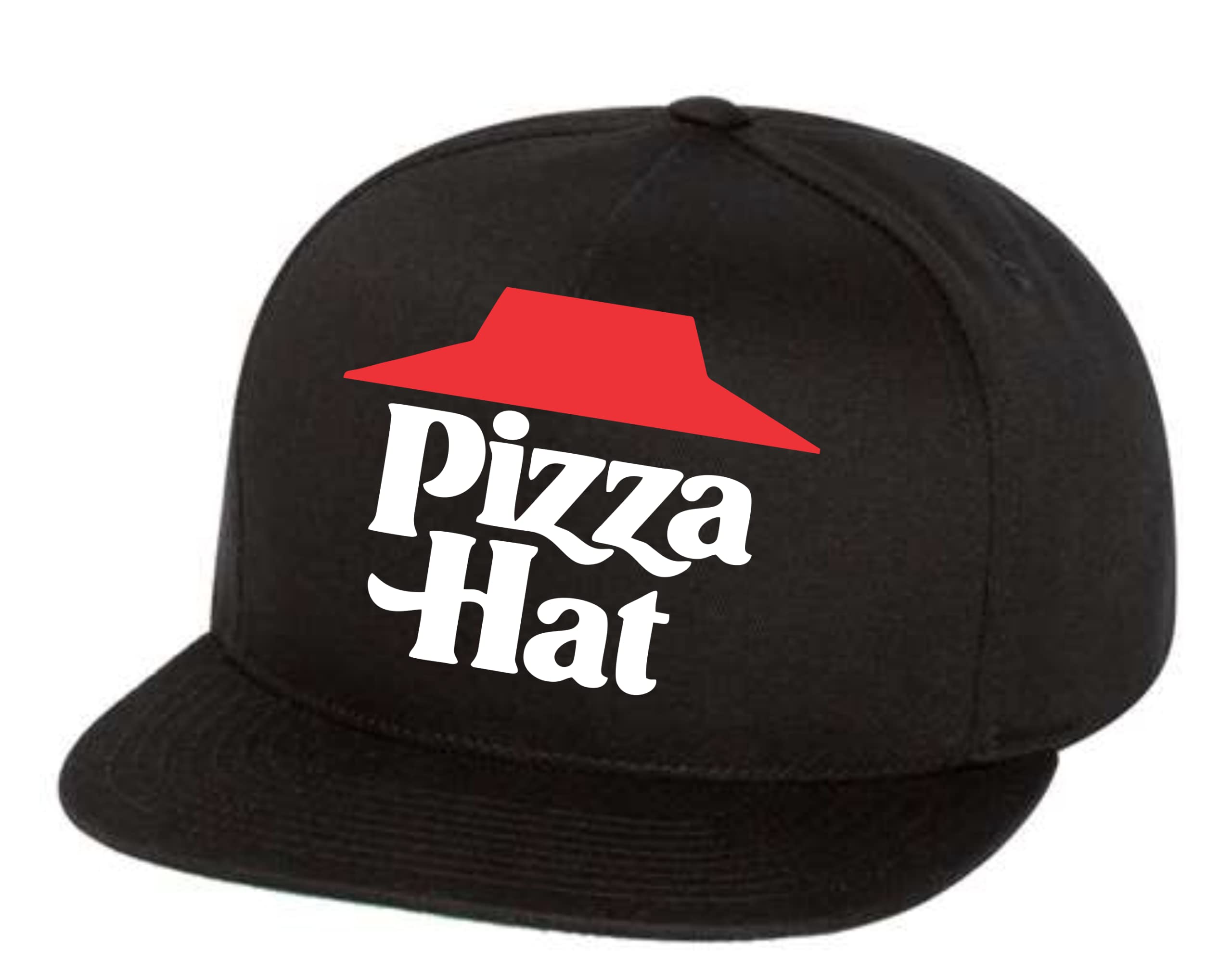 FreedomteesPizza Hat Snapback Hat Funny Gift for The Cook Chef Foodie Gifts Black
