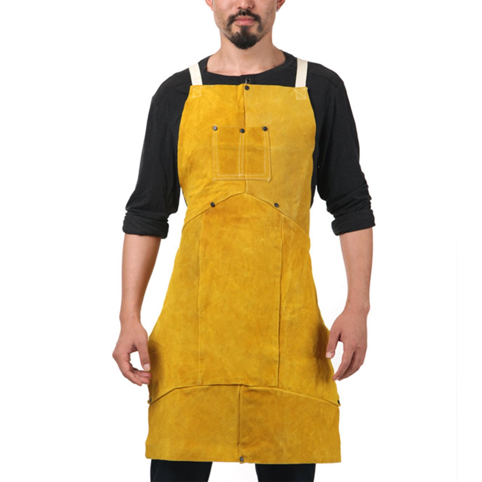 Tablier En Cuir Ignifuge Pour Soudure Et Travail Du Métal