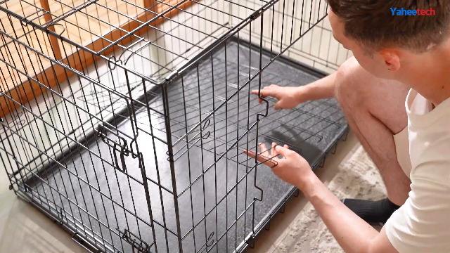 Amazon.com : Yaheetech 42 inch Double Door Dog Crate w/Divider for