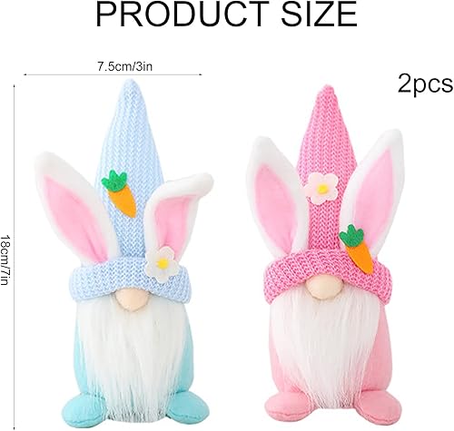 Miniatura 2 de Gnomo festivo para el día de Pascua, Tomte sueco hecho a mano, adornos de decoración de elfo, regalos del día de Acción de Gracias, gnomos suecos