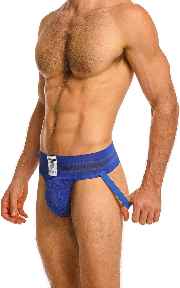 BSHETR Men's Athletic Supporters Jockstrap Active Underwear Large 4-pack(multipack)