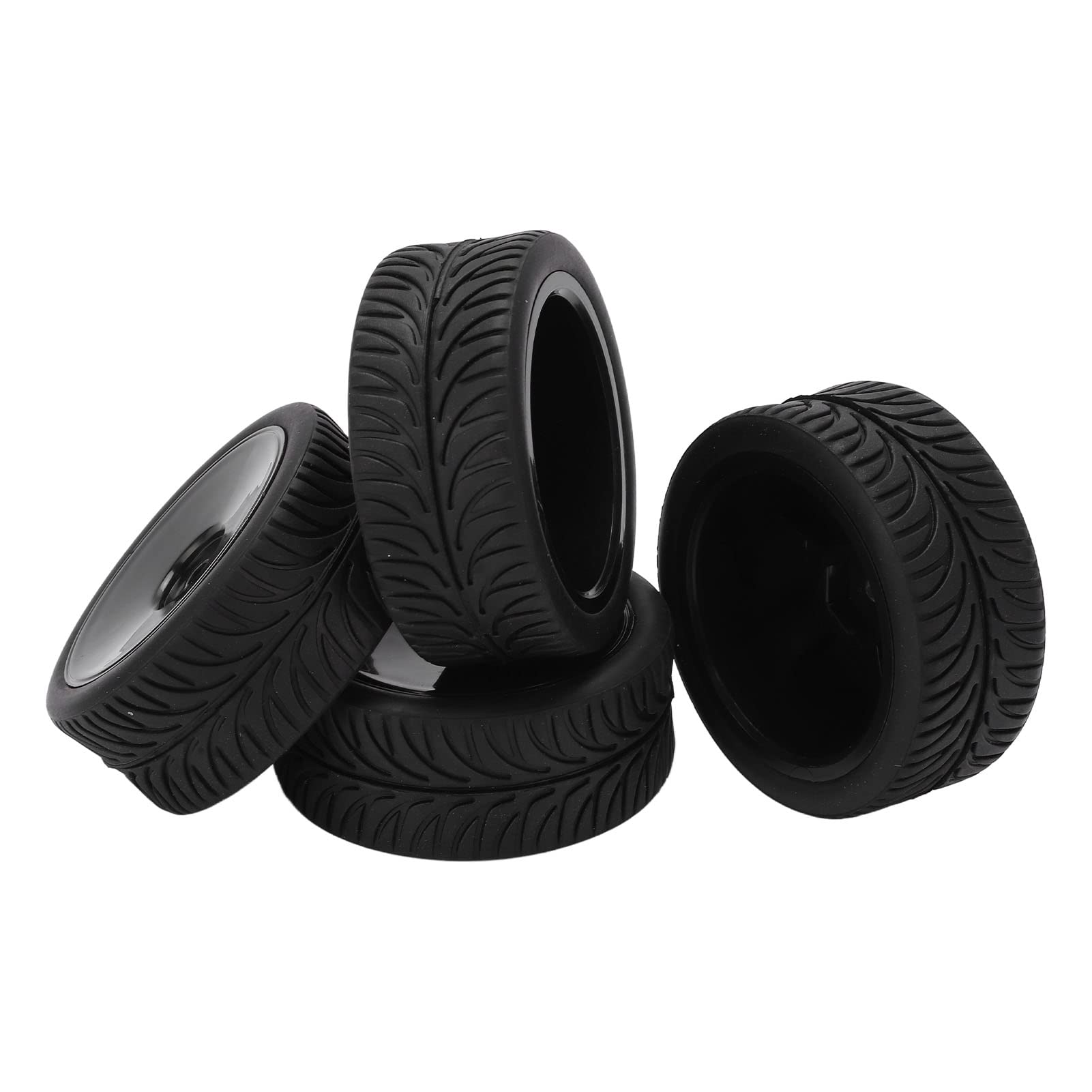 VGEBY – Lot De 4 Pneus RC 65 Mm En Caoutchouc Fermé – Motif Arc – Compatible WLToys 144001 1/14 – Remplacement Tout-terrain
