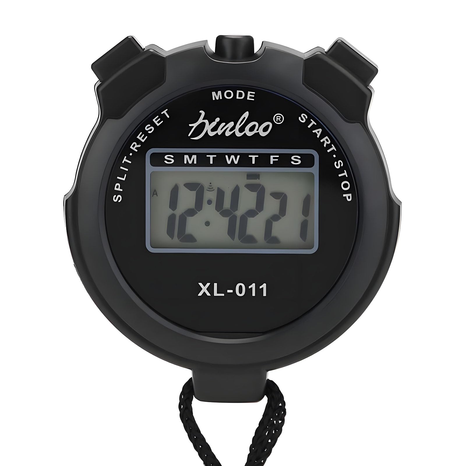 TopHomer Handheld Stopwatch Digital Chronograph Sport Counter Training Eletronic Count Up Timer Stop Watch with Large Display Black-image-29
