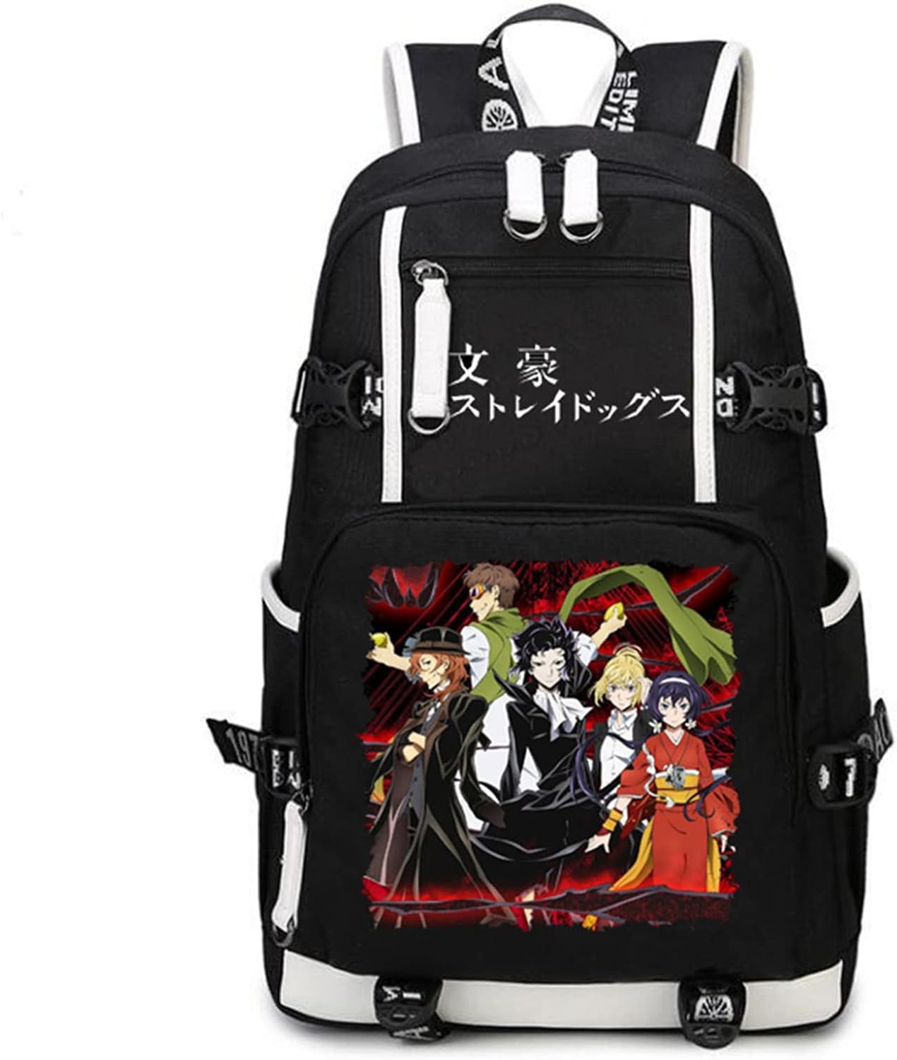 Anime Bungo Stray Dogs Backpack Student Bag Daypack Shoulder Bag Book Bagpack School Bag N10