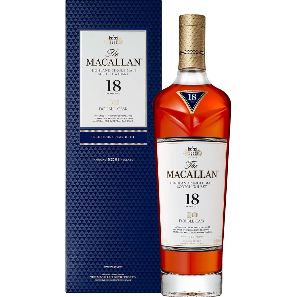 Amazon.co.jp: ザ・マッカラン ダブルカスク 18年 700ml | ウイスキー